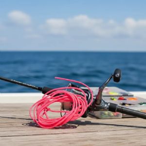 Linha Cabresto P/ Vara Telescópica 1,5mm - 20 Metros Cor Vermelha